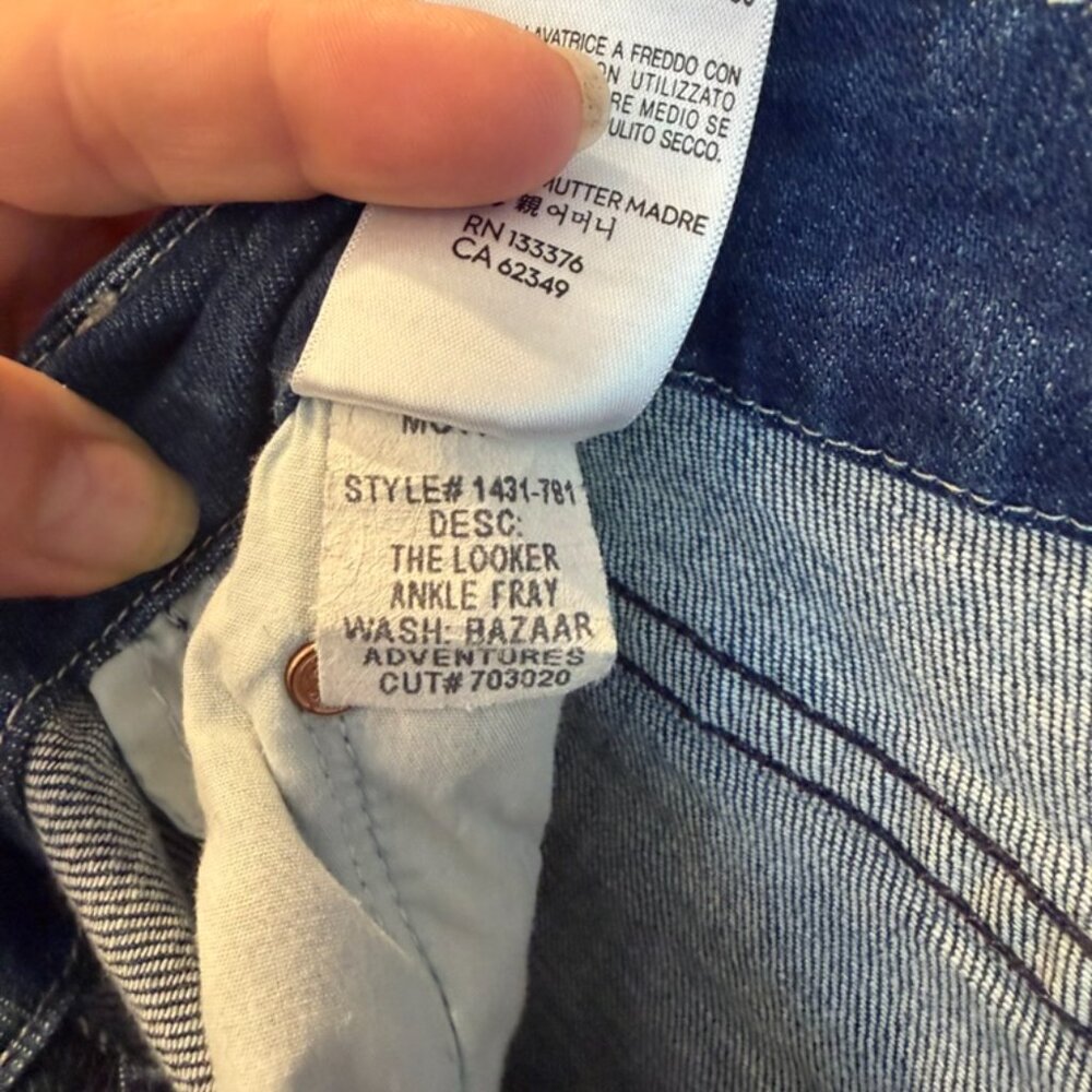 MOTHER The Looker Ankle Fray Jeans in Bazaar Adventures - 30 - Picture 6 of 10